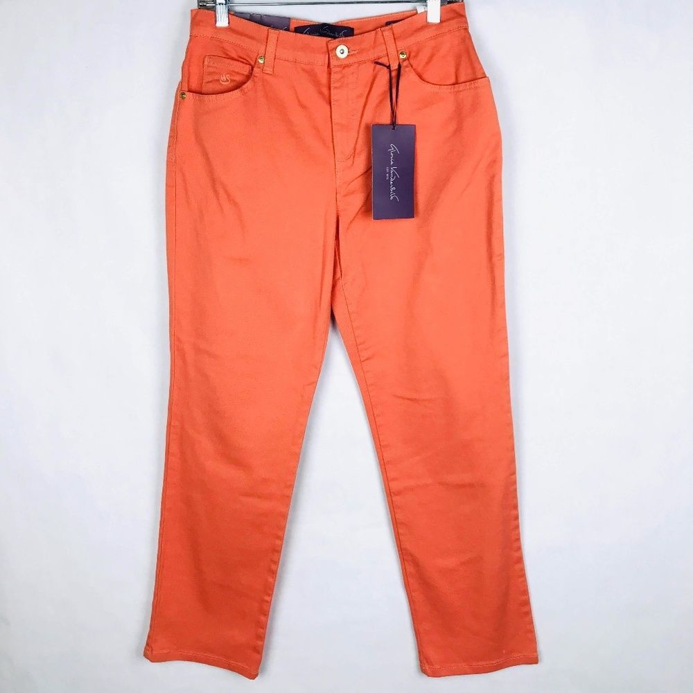 Gloria Vanderbilt Amanda Orange Classic Fit Tapere
